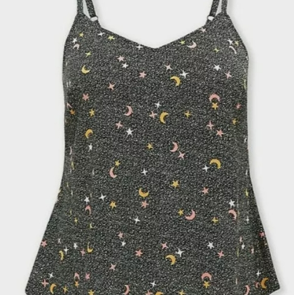 NEW Sleeveless Torrid Top AVA 2XL CELESTIAL STRETCH CHALLIS CAMI Camisole Blouse - Picture 5 of 8